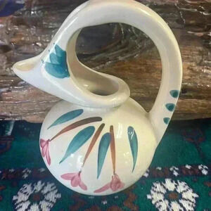 Vintage Puritan pottery 1940s slip ware pitcher milk jug